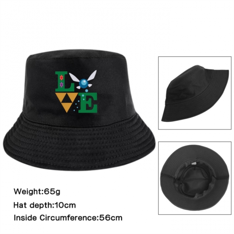 The Legend of Zelda Anime Printed Outdoor Fisherman's Hat Sunshade Hat 56cm