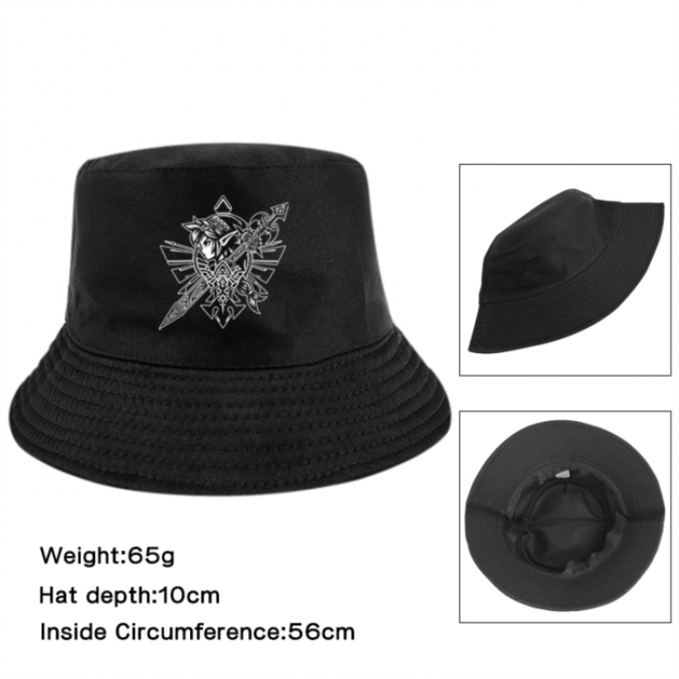 The Legend of Zelda Anime Printed Outdoor Fisherman's Hat Sunshade Hat 56cm