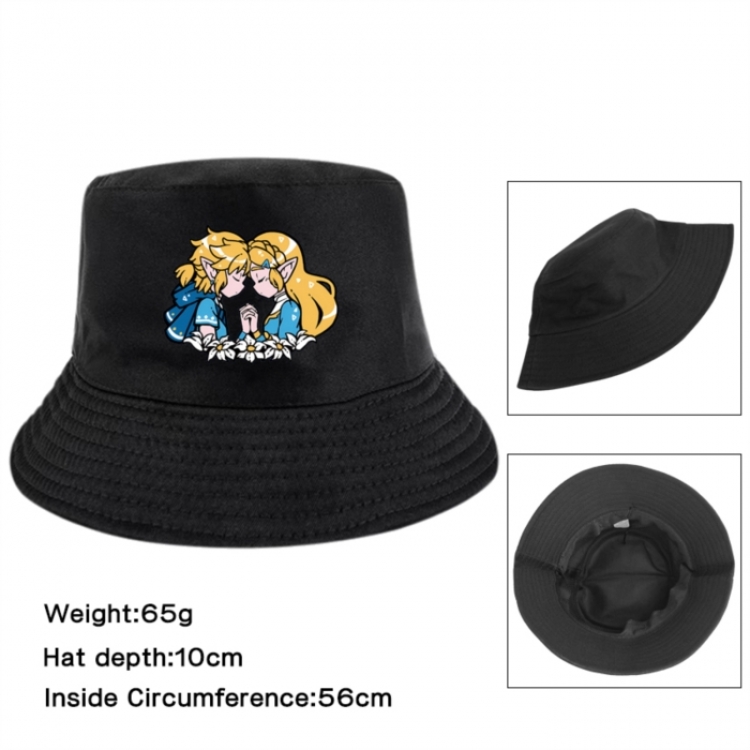 The Legend of Zelda Anime Printed Outdoor Fisherman's Hat Sunshade Hat 56cm