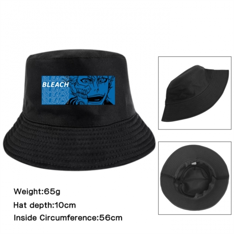 Bleach Anime Printed Outdoor Fisherman's Hat Sunshade Hat 56cm