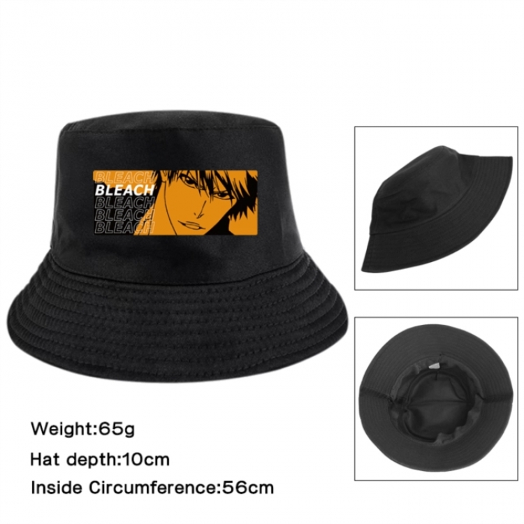 Bleach Anime Printed Outdoor Fisherman's Hat Sunshade Hat 56cm