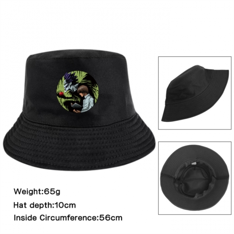 Death note Anime Printed Outdoor Fisherman's Hat Sunshade Hat 56cm