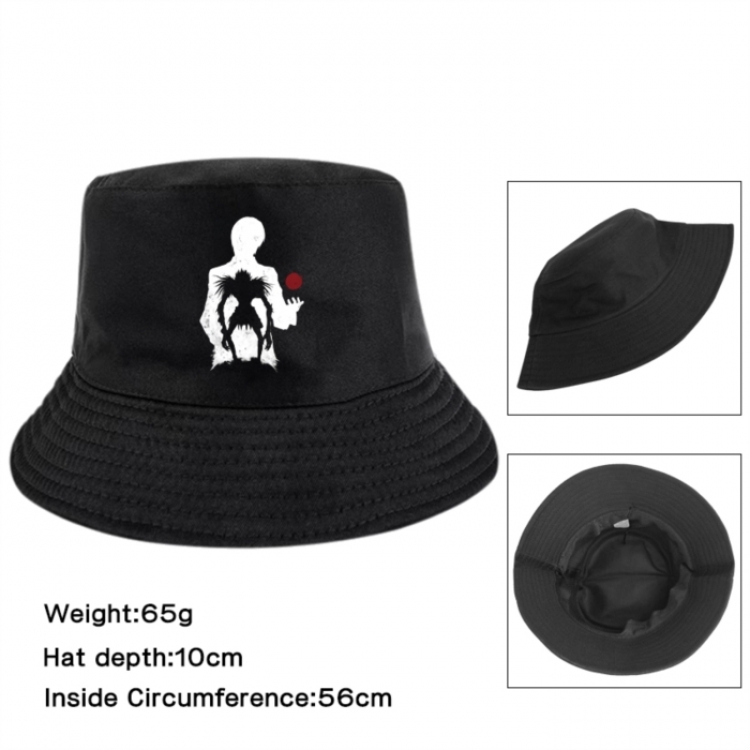 Death note Anime Printed Outdoor Fisherman's Hat Sunshade Hat 56cm
