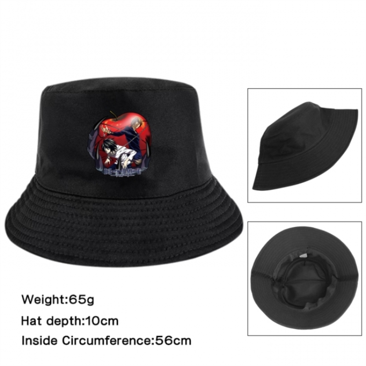 Death note Anime Printed Outdoor Fisherman's Hat Sunshade Hat 56cm