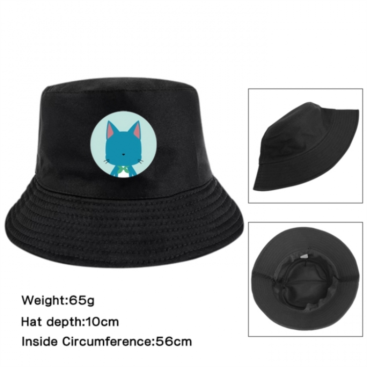 Fairy tail Anime Printed Outdoor Fisherman's Hat Sunshade Hat 56cm