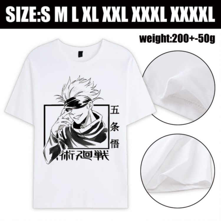 Jujutsu Kaisen Anime printed pure cotton short sleeved T-shirt from S to 4XL