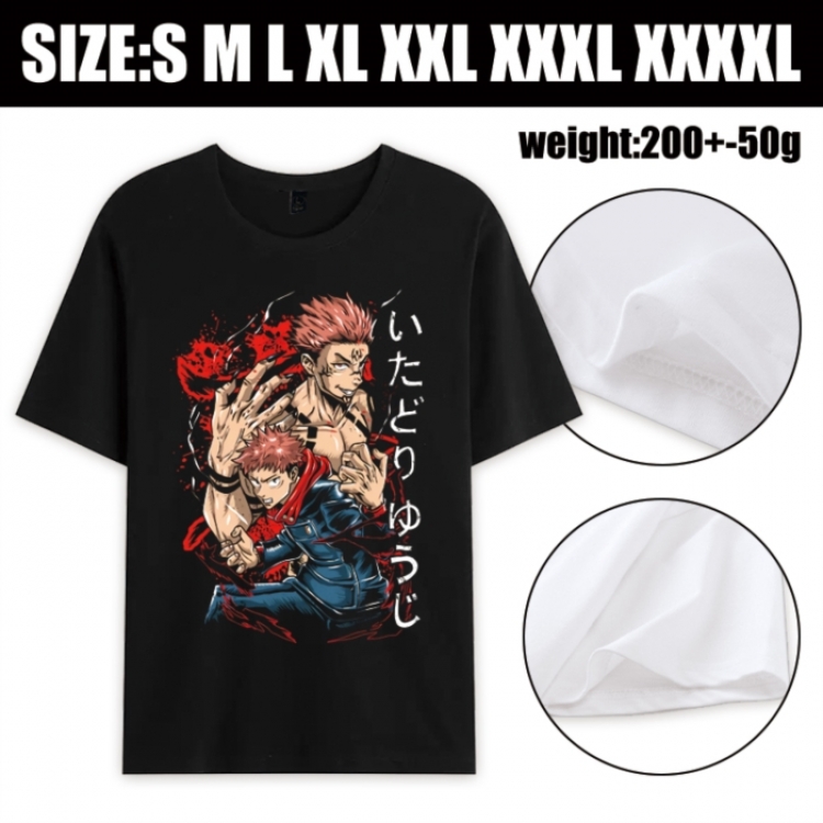 Jujutsu Kaisen Anime printed pure cotton short sleeved T-shirt from S to 4XL