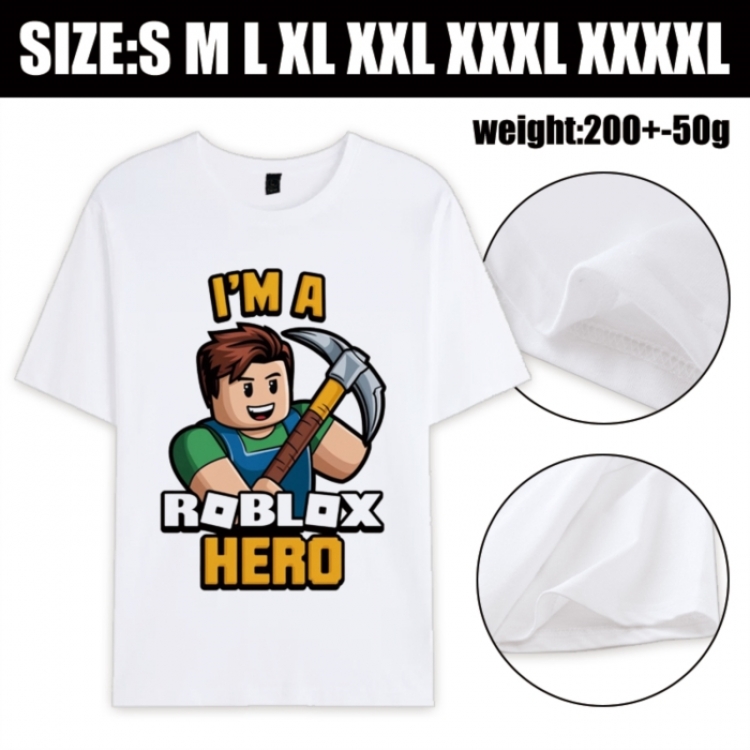 Roblox Anime printed pure cotton short sleeved T-shirt from S to 4XL
