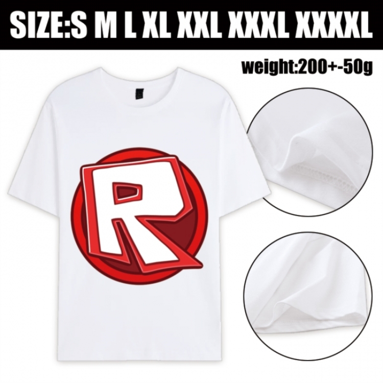 Roblox Anime printed pure cotton short sleeved T-shirt from S to 4XL