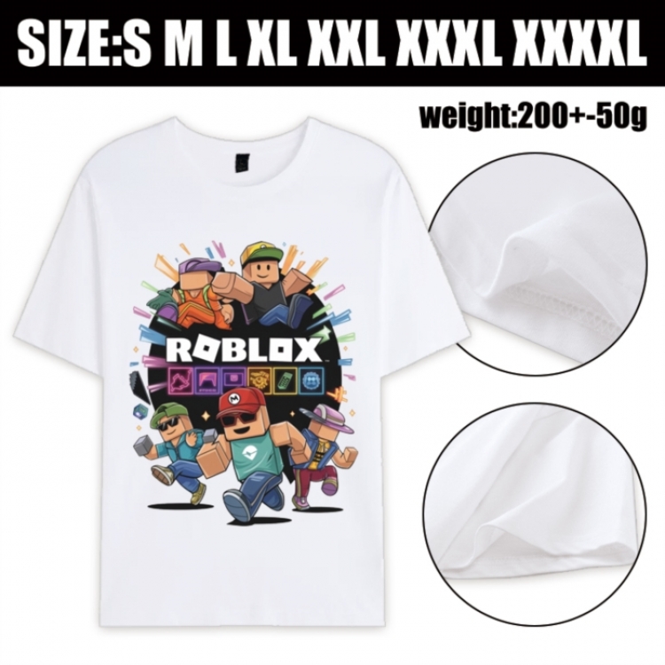 Roblox Anime printed pure cotton short sleeved T-shirt from S to 4XL