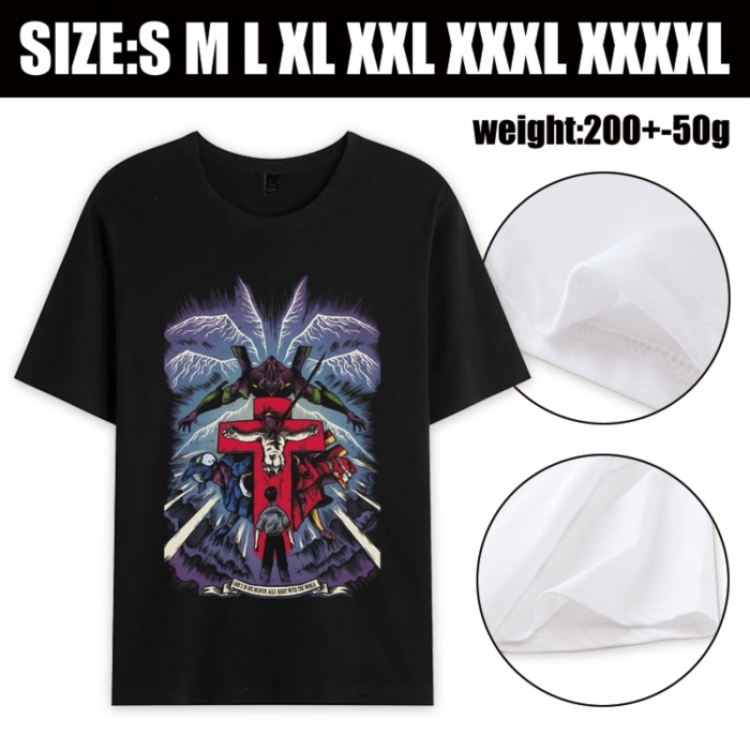 EVA Anime printed pure cotton short sleeved T-shirt from S to 4XL