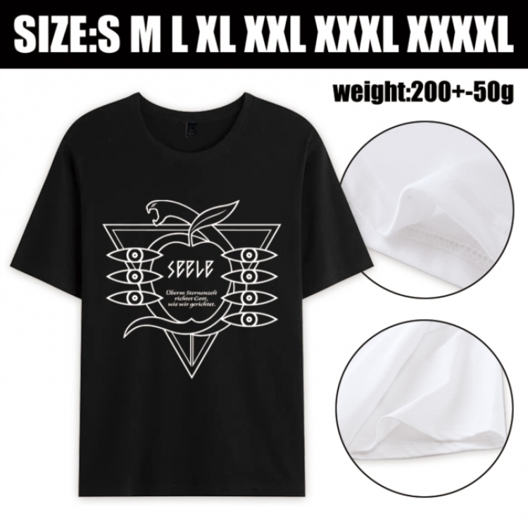 EVA Anime printed pure cotton short sleeved T-shirt from S to 4XL