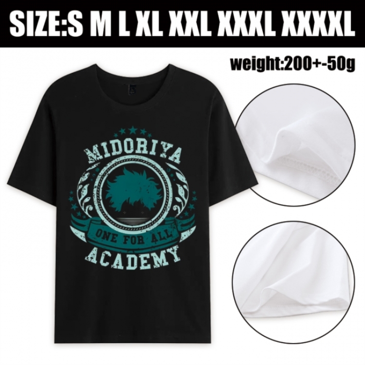 My Hero Academia Anime printed pure cotton short sleeved T-shirt from S to 4XL