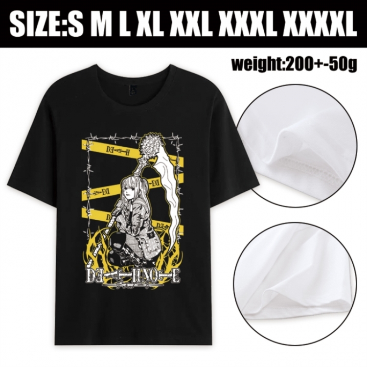 Death note Anime printed pure cotton short sleeved T-shirt from S to 4XL