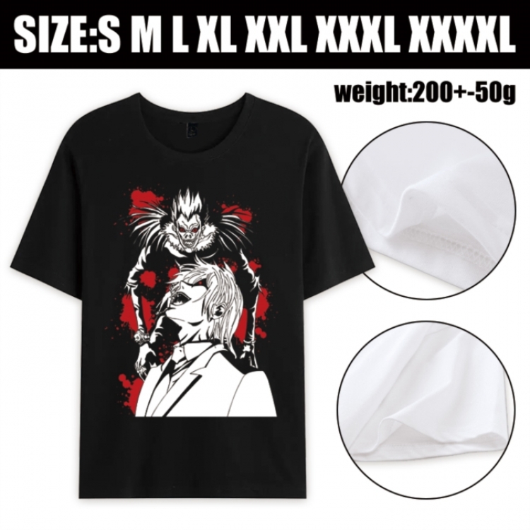 Death note Anime printed pure cotton short sleeved T-shirt from S to 4XL