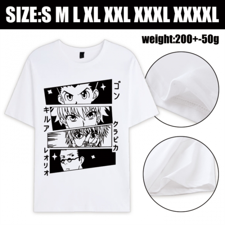 HunterXHunter Anime printed pure cotton short sleeved T-shirt from S to 4XL