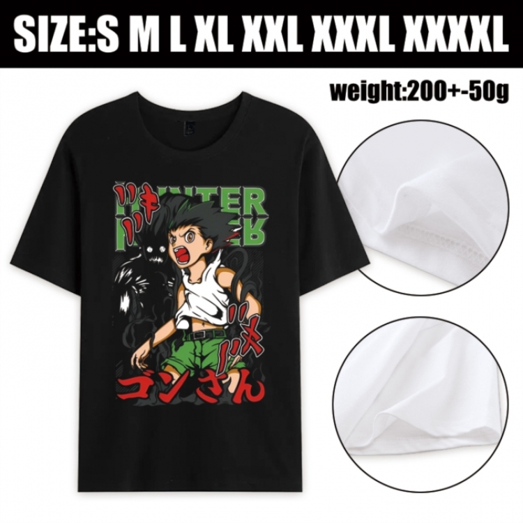 HunterXHunter Anime printed pure cotton short sleeved T-shirt from S to 4XL