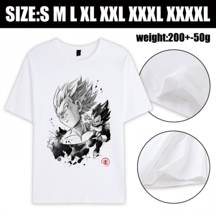 DRAGON BALL Anime printed pure cotton short sleeved T-shirt from S to 4XL