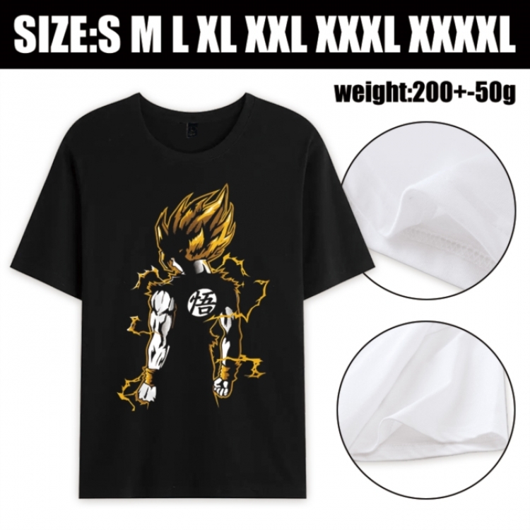 DRAGON BALL Anime printed pure cotton short sleeved T-shirt from S to 4XL