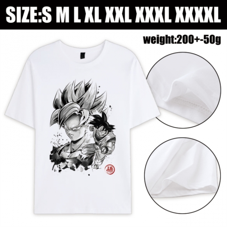 DRAGON BALL Anime printed pure cotton short sleeved T-shirt from S to 4XL