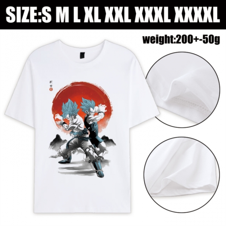 DRAGON BALL Anime printed pure cotton short sleeved T-shirt from S to 4XL