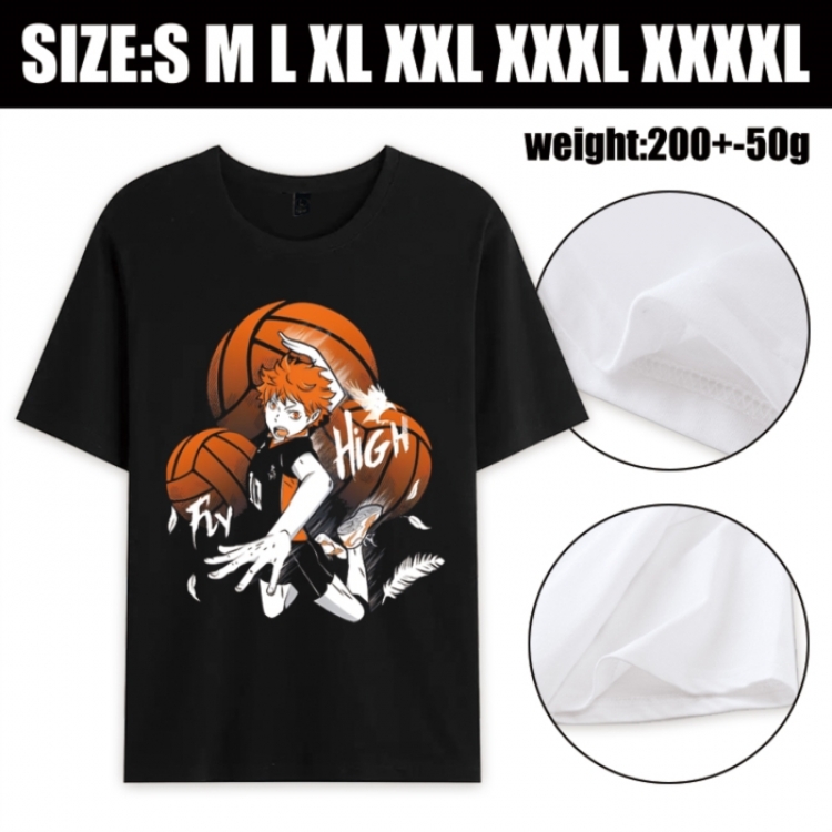 Haikyuu!! Anime printed pure cotton short sleeved T-shirt from S to 4XL