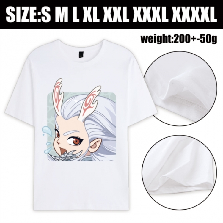 Nezha Anime printed pure cotton short sleeved T-shirt from S to 4XL