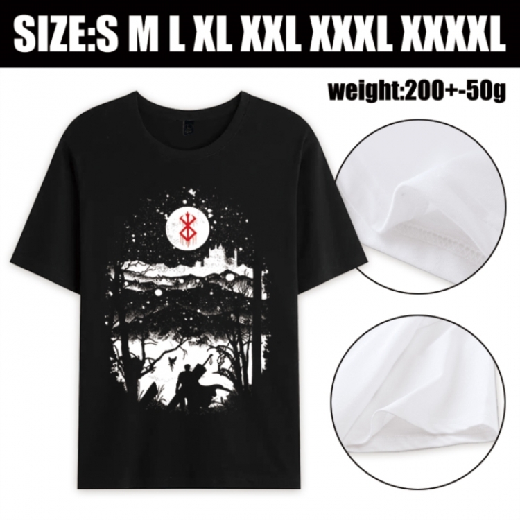 Berserk Anime printed pure cotton short sleeved T-shirt from S to 4XL
