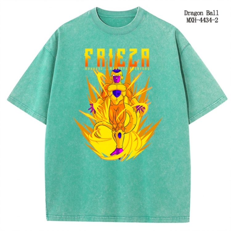 DRAGON BALL Anime peripheral pure cotton washed and worn T-shirt from S to 2XL MXH-4434-2