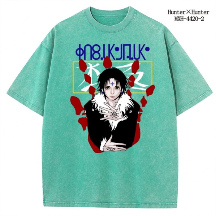 HunterXHunter Anime peripheral pure cotton washed and worn T-shirt from S to 2XL