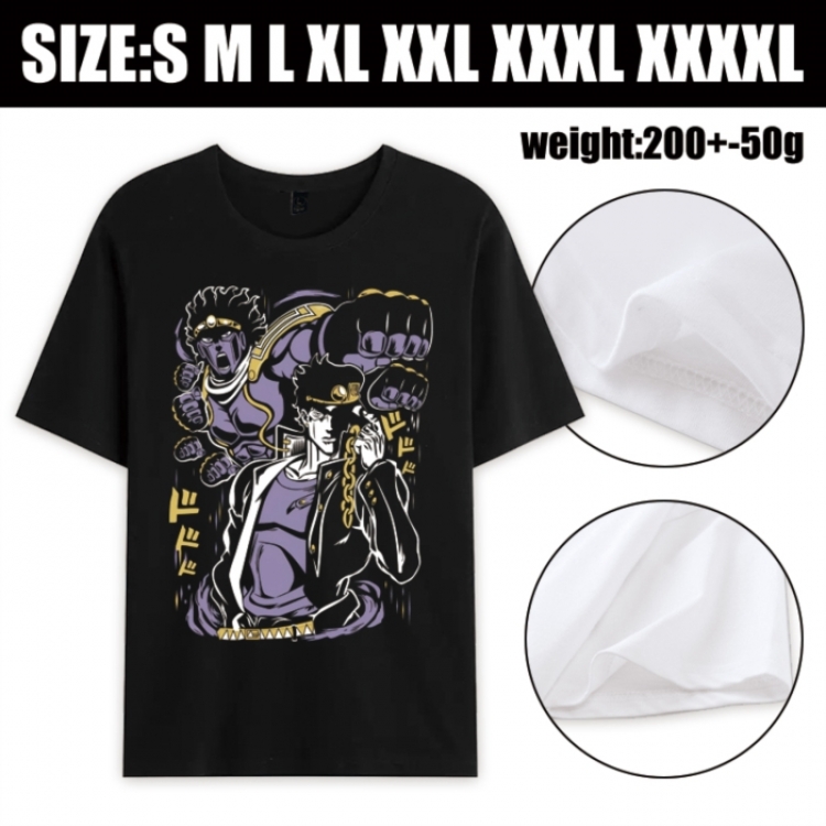 JoJos Bizarre Adventure Anime printed pure cotton short sleeved T-shirt from S to 4XL