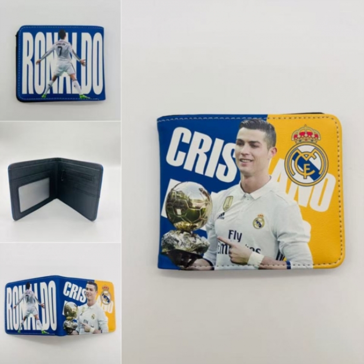 Cristiano Ronaldo Full color Two fold short card case wallet 11X9.5CM