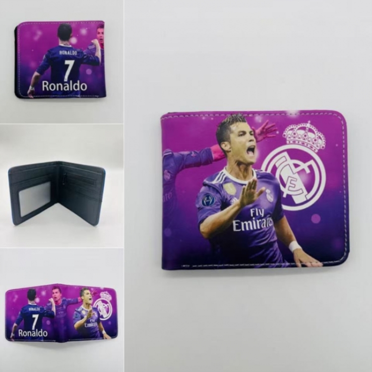 Cristiano Ronaldo Full color Two fold short card case wallet 11X9.5CM