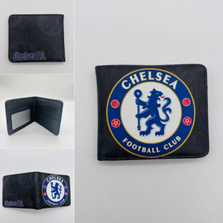 Chelsea Full color Two fold short card case wallet 11X9.5CM