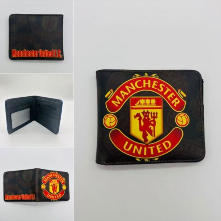 Manchester Full color Two fold short card case wallet 11X9.5CM