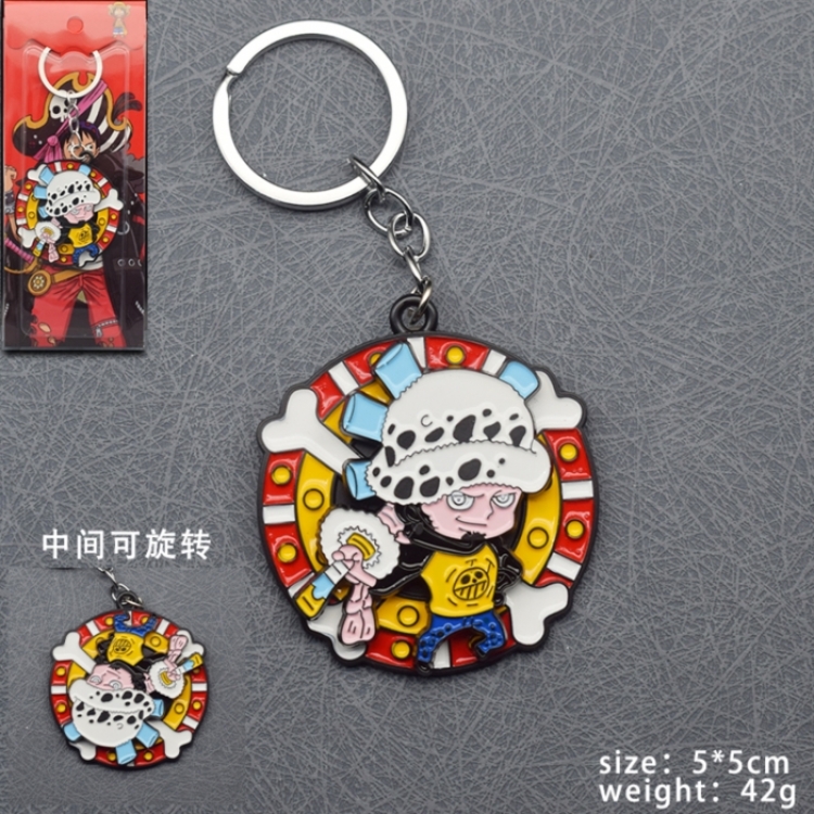 One Piece Anime Rotating Keychain Pendant price for 5 pcs