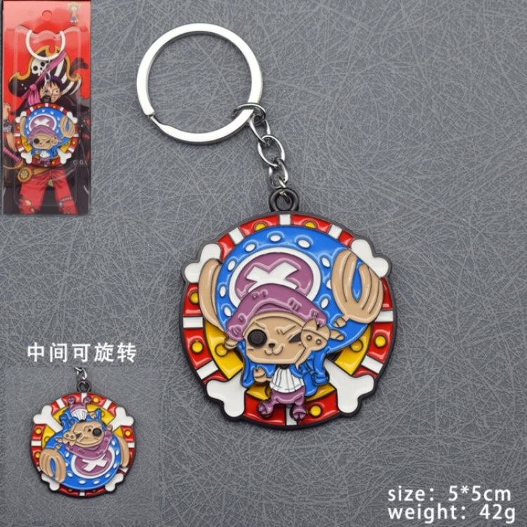 One Piece Anime Rotating Keychain Pendant price for 5 pcs