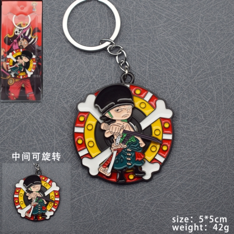 One Piece Anime Rotating Keychain Pendant price for 5 pcs