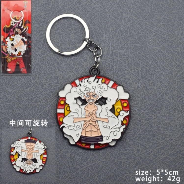 One Piece Anime Rotating Keychain Pendant price for 5 pcs
