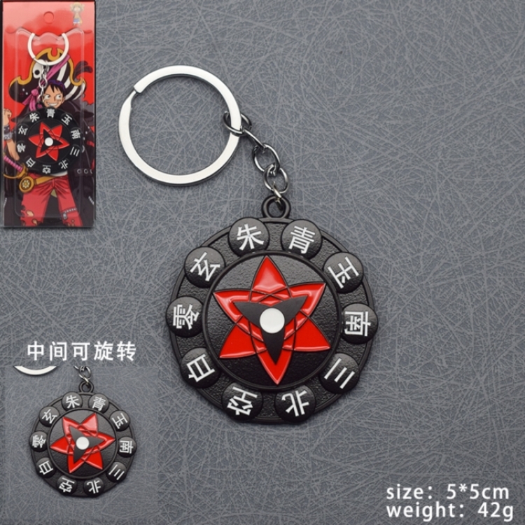 Naruto Anime Rotating Keychain Pendant price for 5 pcs