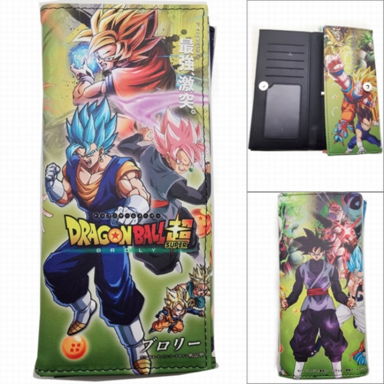 DRAGON BALL Anime Long Tri-Fold Wallet Wallet with Colorful Snaps