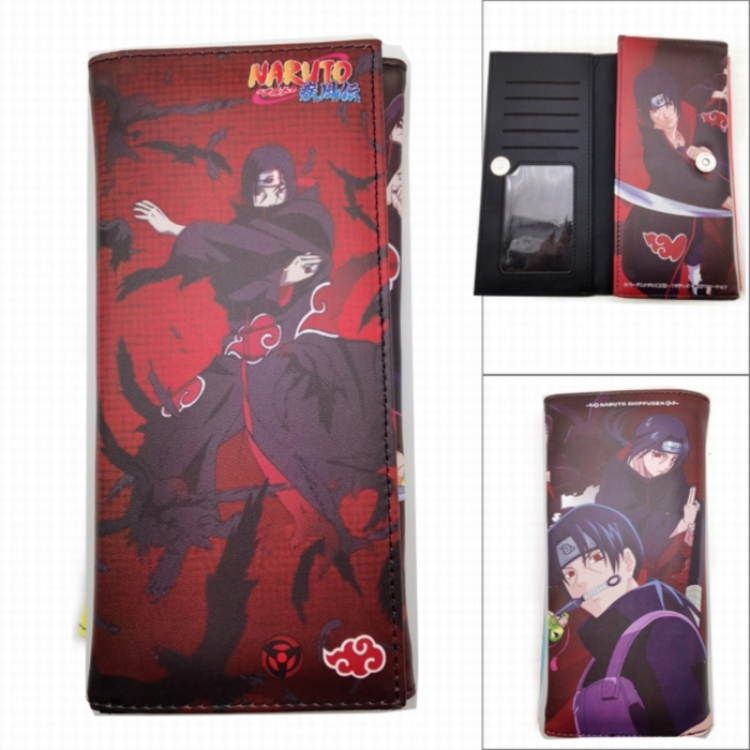 Naruto Anime Long Tri-Fold Wallet Wallet with Colorful Snaps
