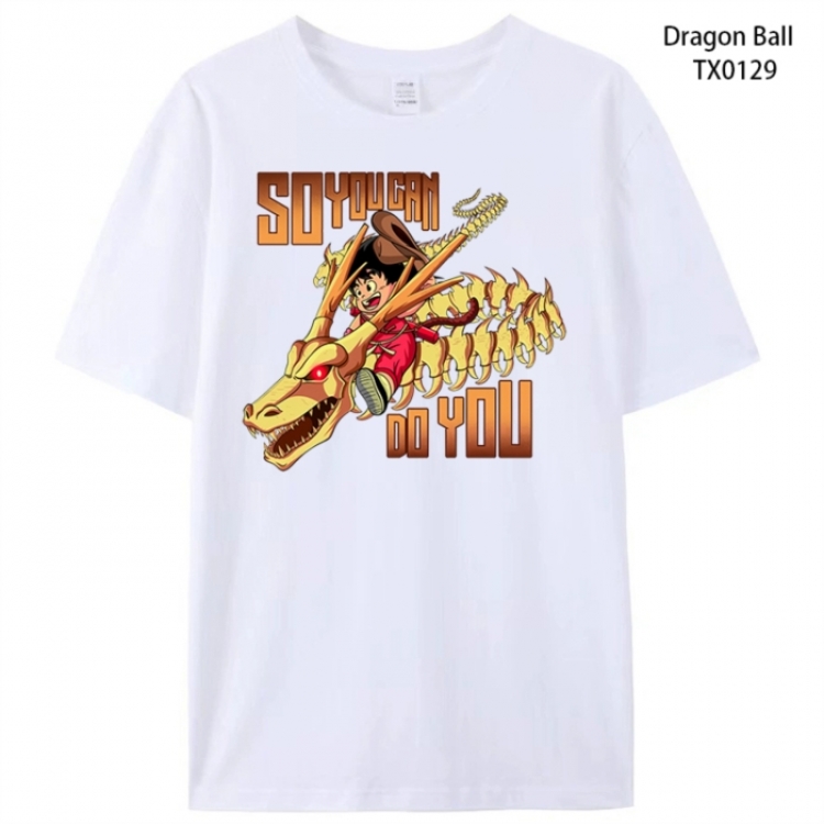 DRAGON BALL Anime peripheral printed pure cotton T-shirt from S to 4XL