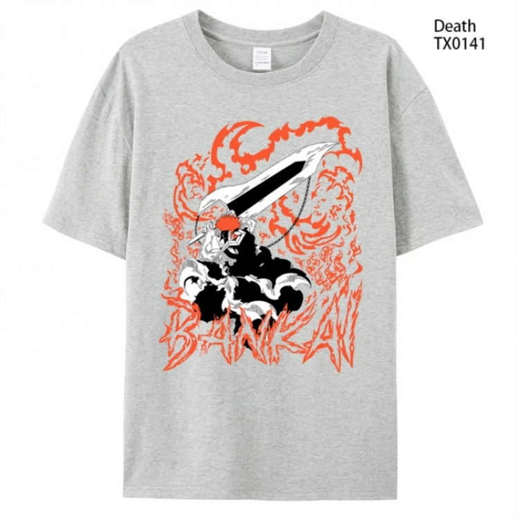 Bleach Anime peripheral printed pure cotton T-shirt from S to 4XL