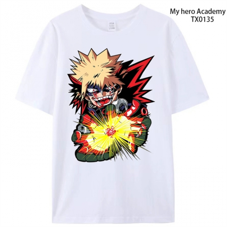My Hero Academia Anime peripheral printed pure cotton T-shirt from S to 4XL