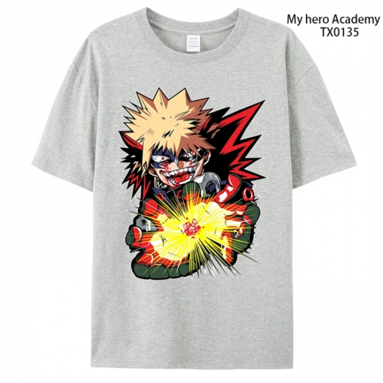 My Hero Academia Anime peripheral printed pure cotton T-shirt from S to 4XL