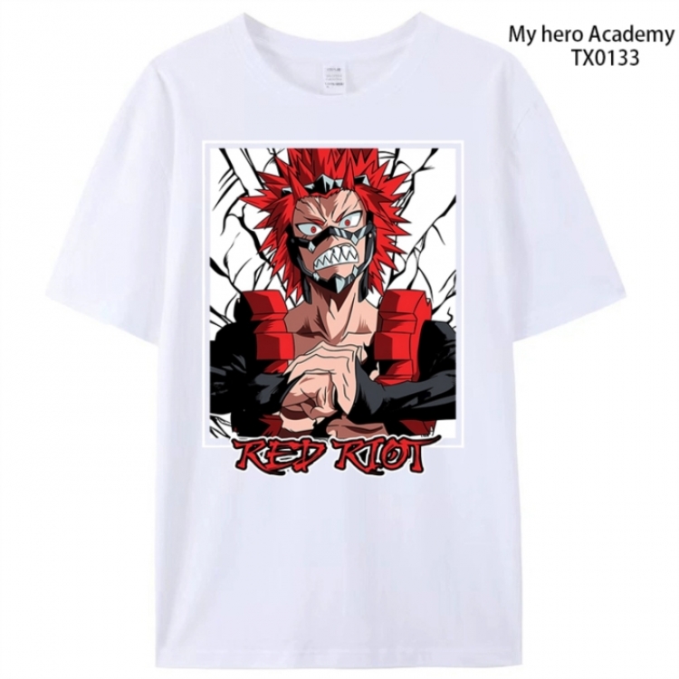 My Hero Academia Anime peripheral printed pure cotton T-shirt from S to 4XL