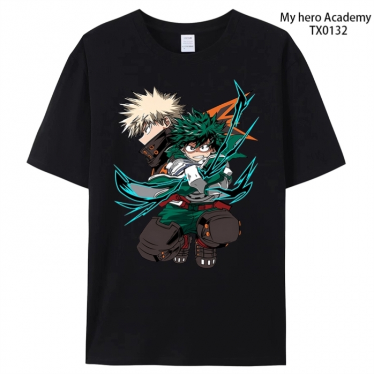My Hero Academia Anime peripheral printed pure cotton T-shirt from S to 4XL