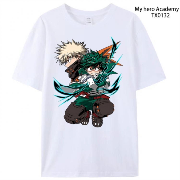 My Hero Academia Anime peripheral printed pure cotton T-shirt from S to 4XL