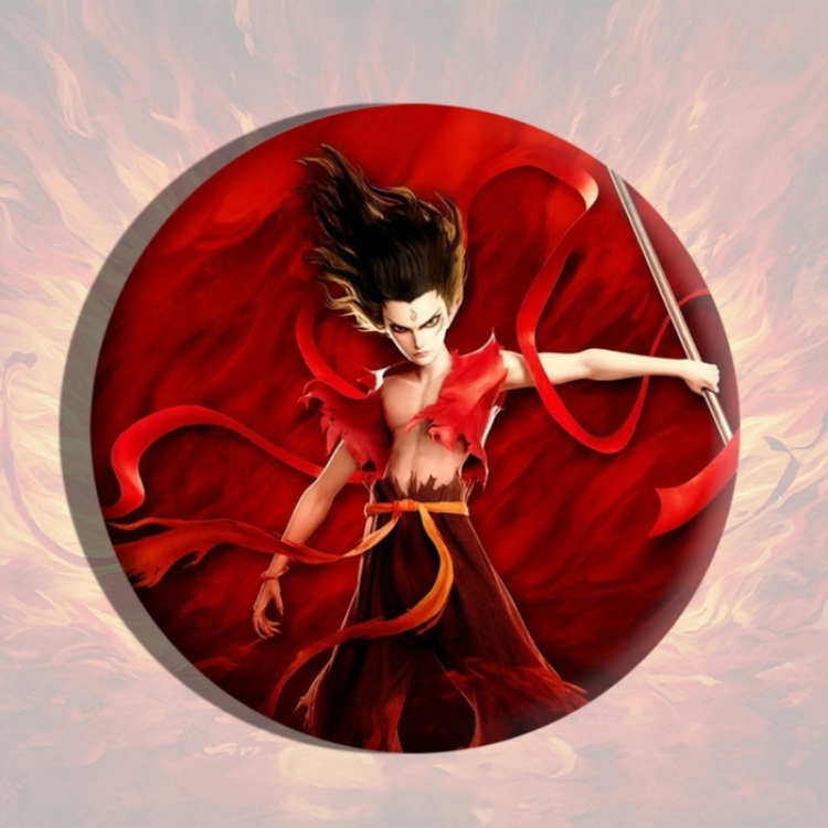 Nezha Anime tinplate brooch badge price for 5 pcs